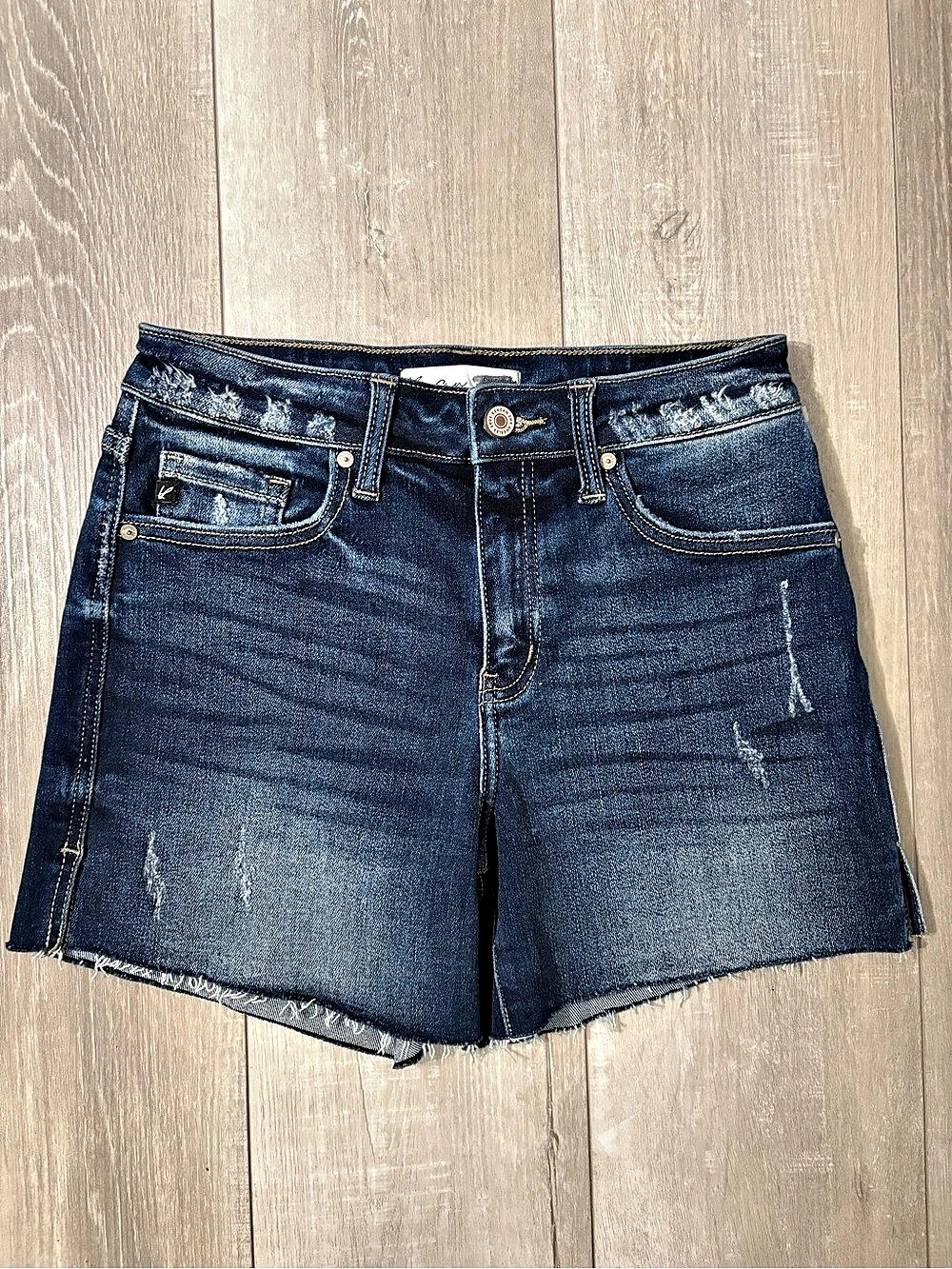 KanCan Denim shorts Distressed Denim Jean Shorts in Blue Size 26
